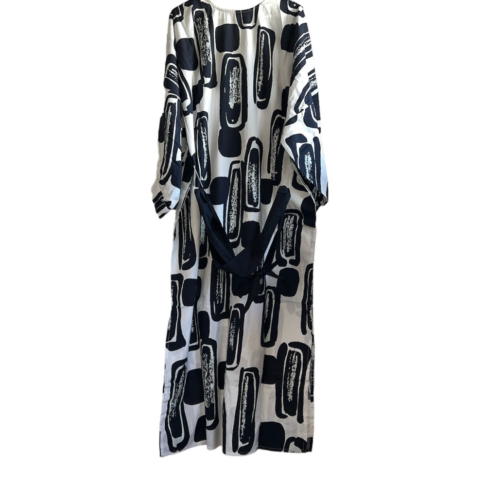 FRANCES VALENTINE Rosa Caftan Flintstone Oyster Black - Picture 6 of 9